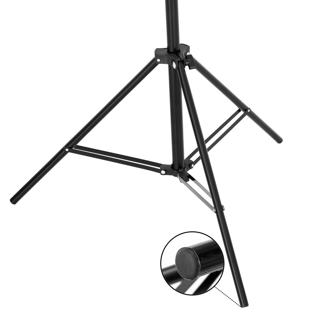 2x3m Photography Backdrop Stand Kit Adjustable Metal Frame with Carry Bag
