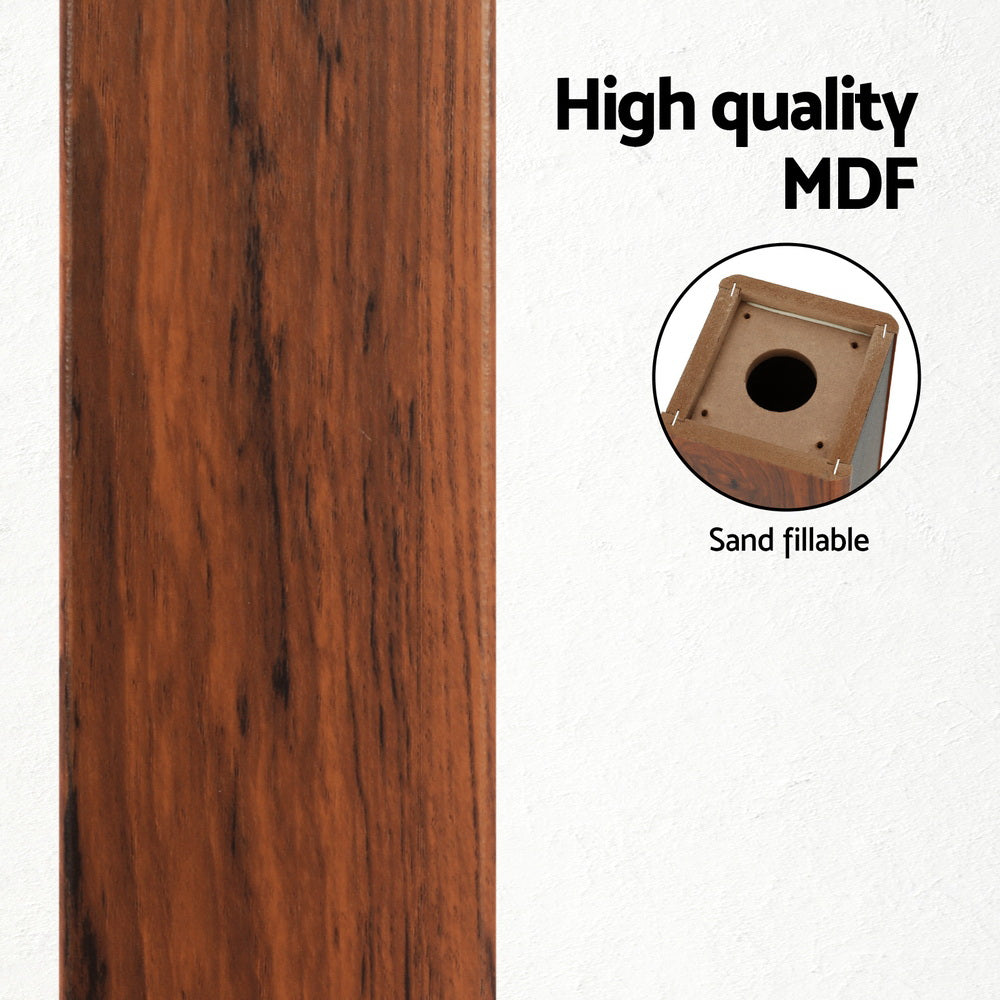 Alpha 70cm Speaker Stands 2pcs Black Wood