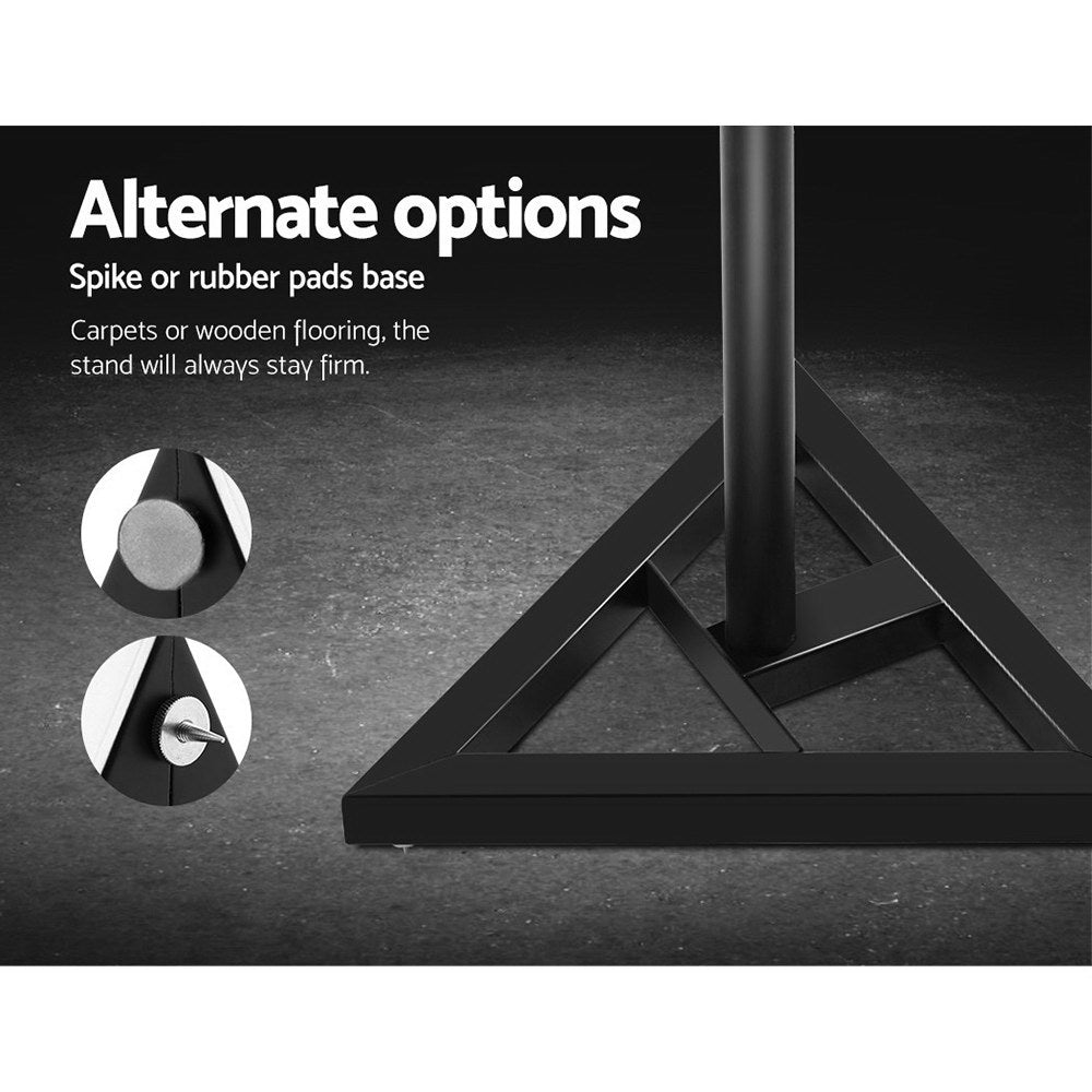 Alpha Adjustable Speaker Stands 67-120cm Black 2pcs