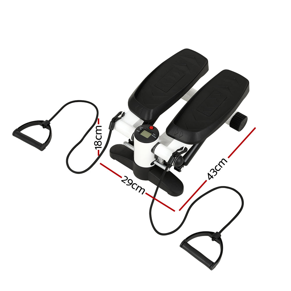 Everfit Mini Stepper 150KG Resistance Rope White/Black