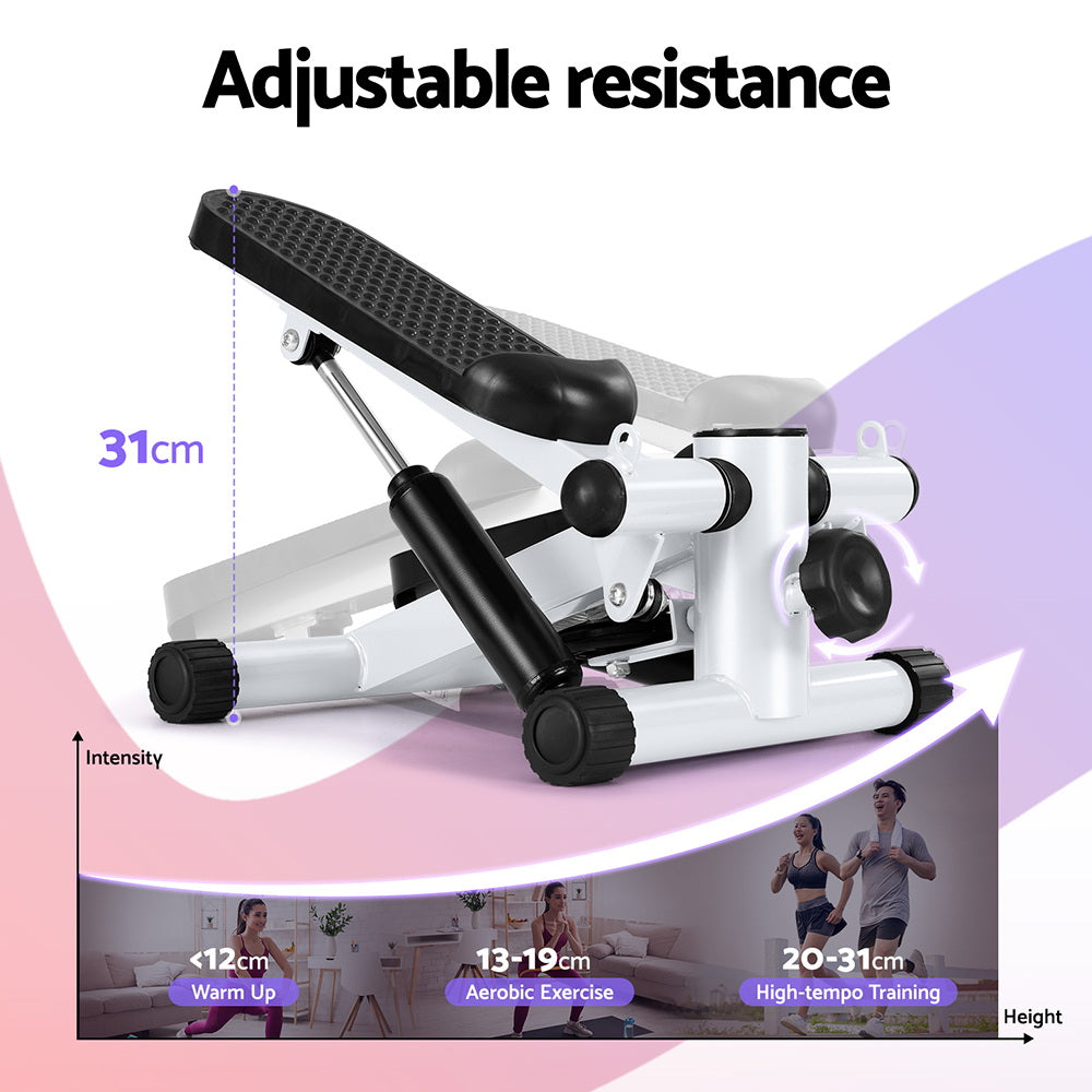 Everfit Mini Stepper Compact Home Workout White