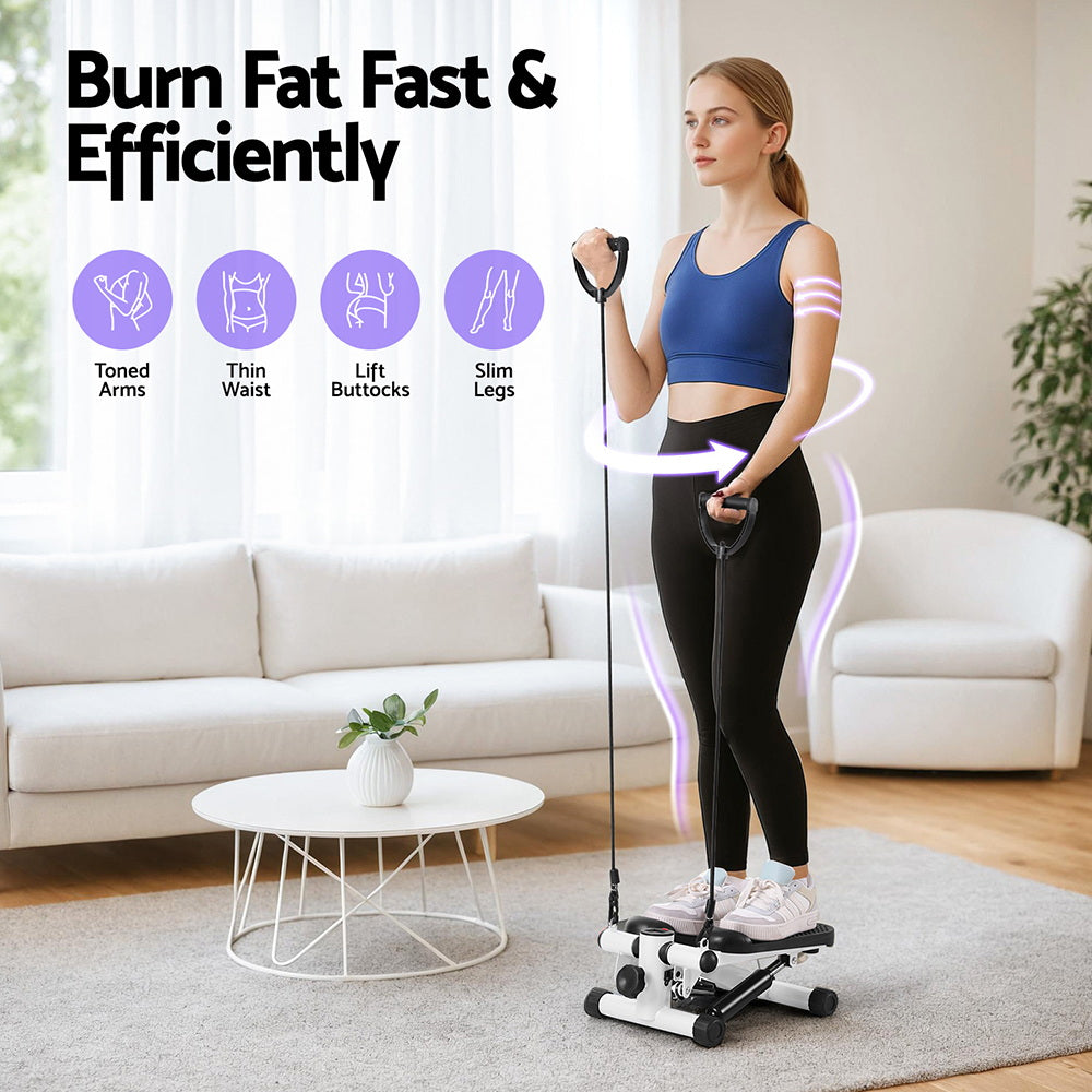 Everfit Mini Stepper Compact Home Workout White