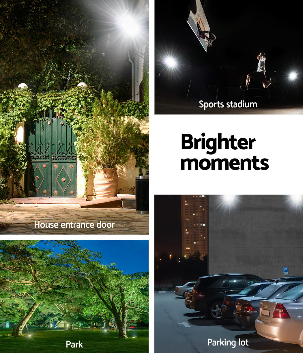 Leier 60W LED Solar Street Light Motion Sensor Remote Black