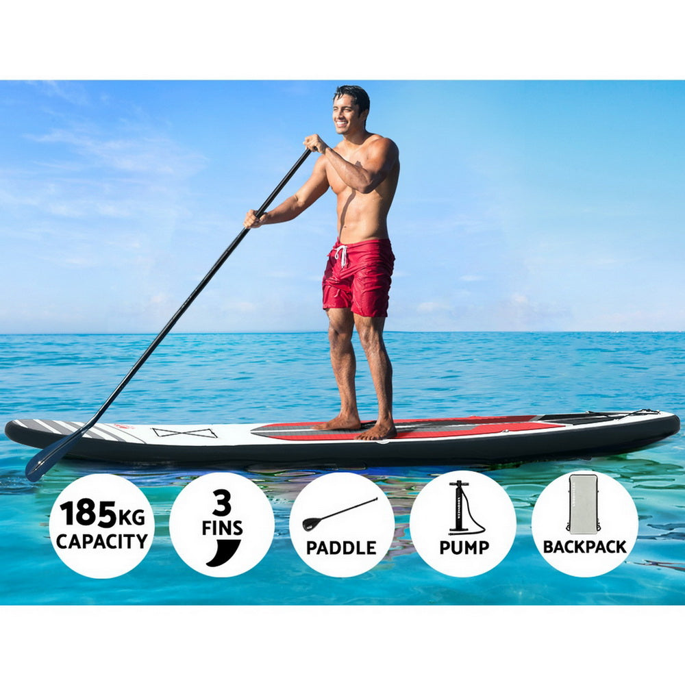 Weisshorn 11ft Inflatable SUP Paddleboard Kayak Black