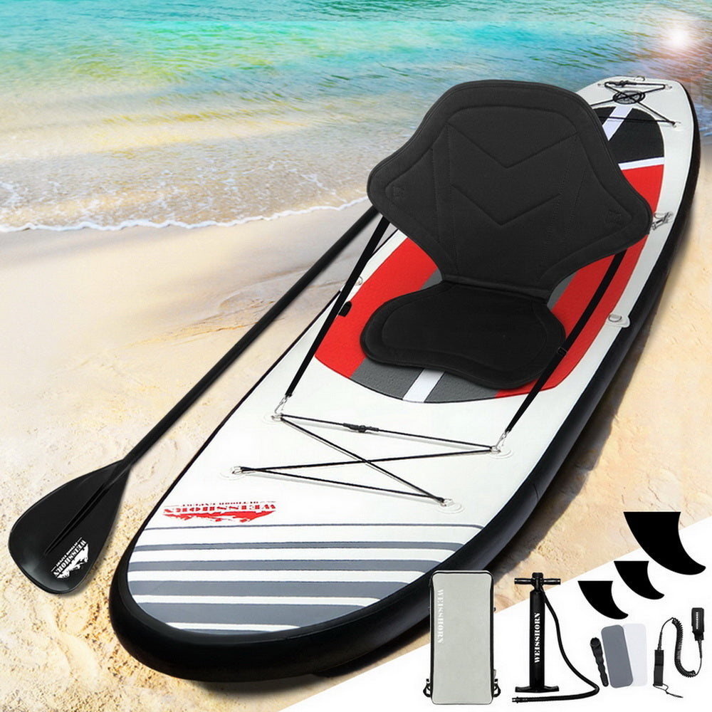 Weisshorn 11ft Inflatable SUP Paddleboard Kayak Black