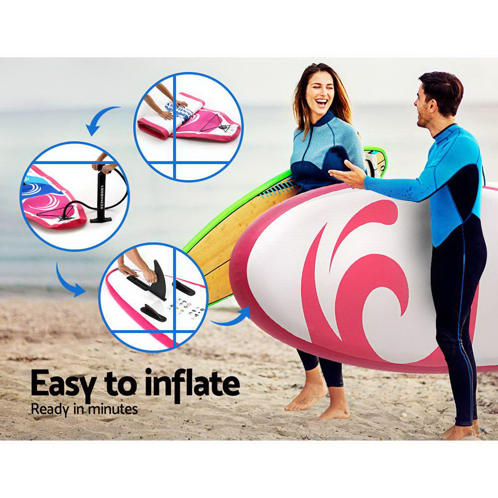 Weisshorn 11ft Inflatable SUP Paddleboard Kayak Pink