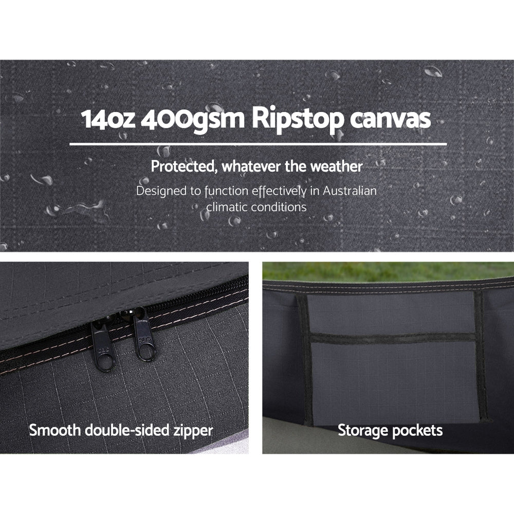 Weisshorn Deluxe Double Swag Tent Canvas Dark Grey