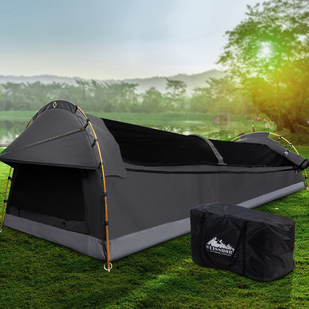 Weisshorn Deluxe Double Swag Tent Canvas Dark Grey