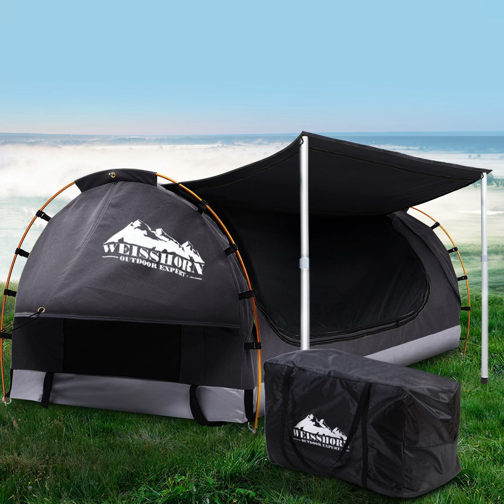 Weisshorn Double Swag Dome Tent Dark Grey Canvas