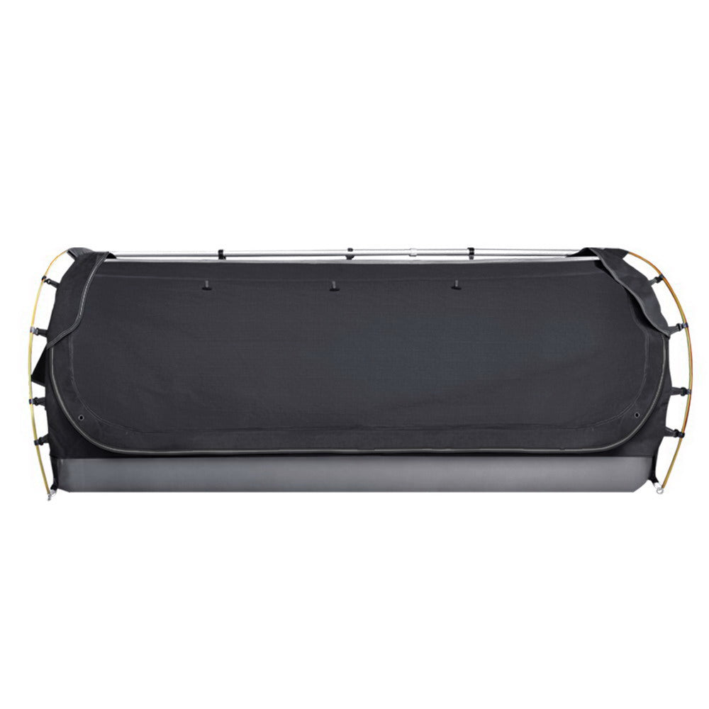 Weisshorn Double Swag Tent Canvas Free Standing Dark Grey