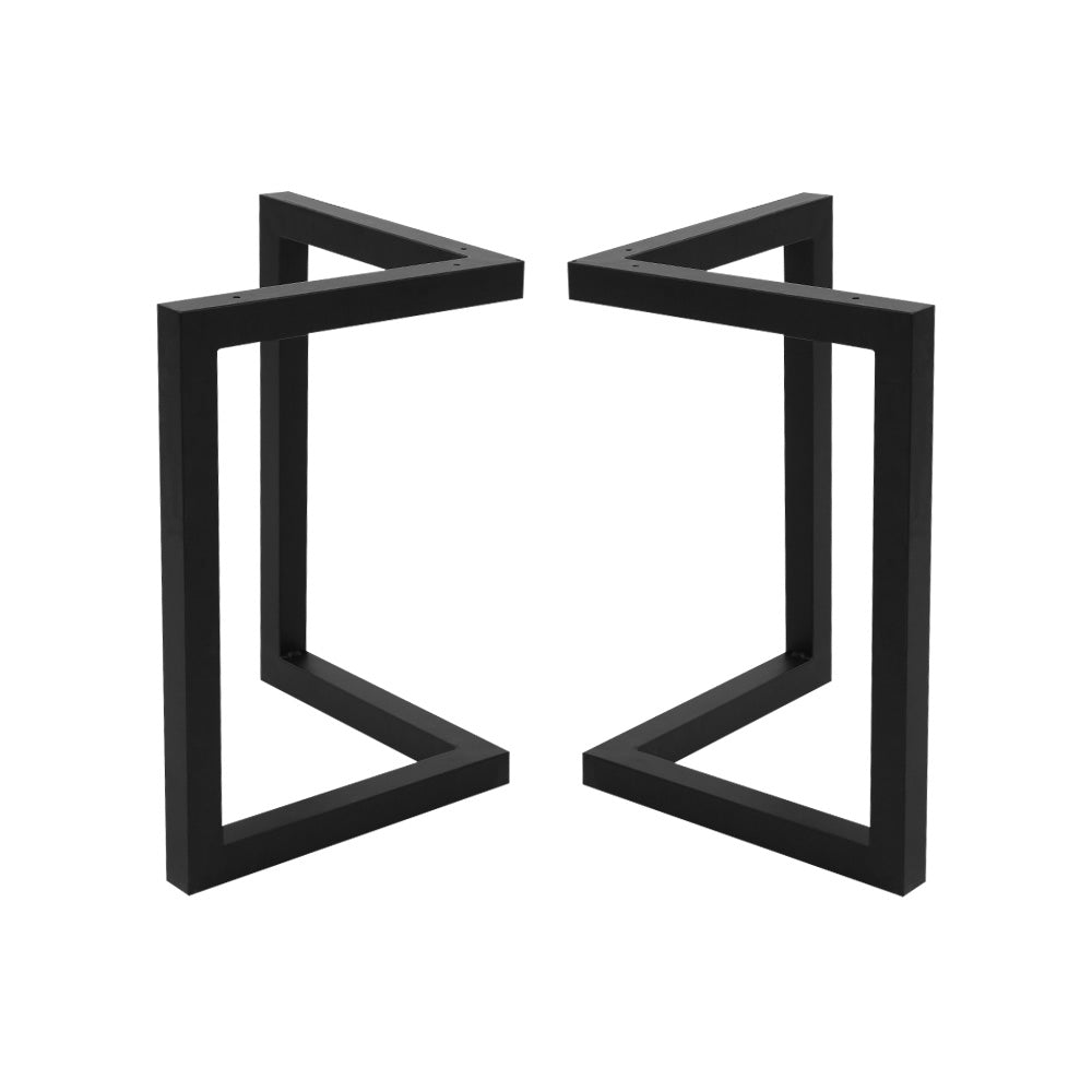 Artiss DIY Metal Table Legs 50x70cm Set Black