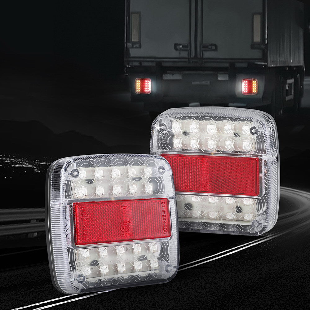 Giantz Pair 26 LED Tail Lights Stop Reverse Indicator 12V Ute Trailer Truck