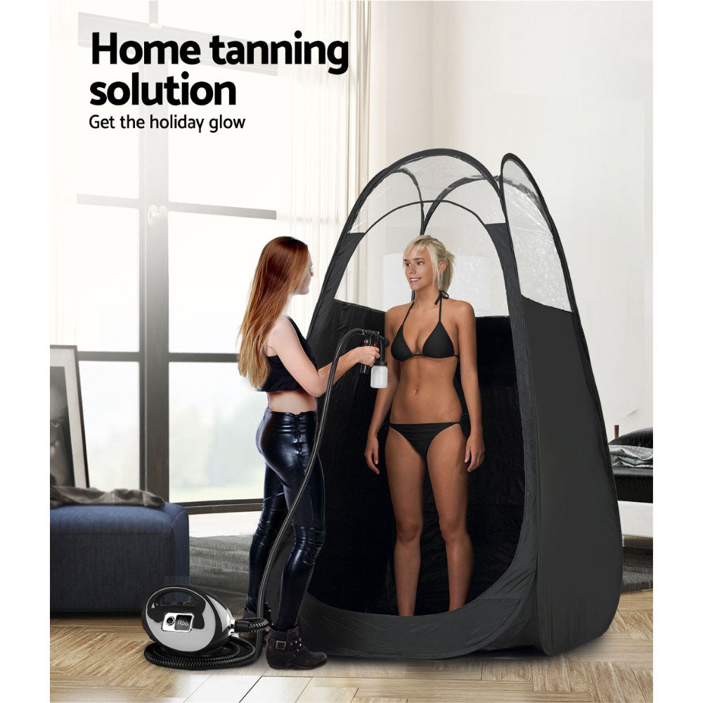 Alba Spray Tan Machine Kit HVLP System Black