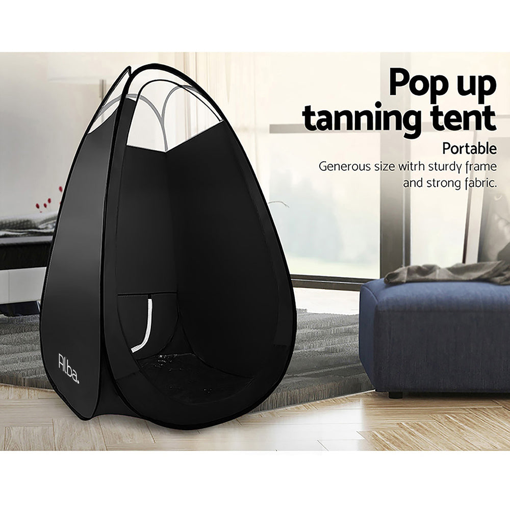 Pop Up Spray Tanning Tent Portable Black