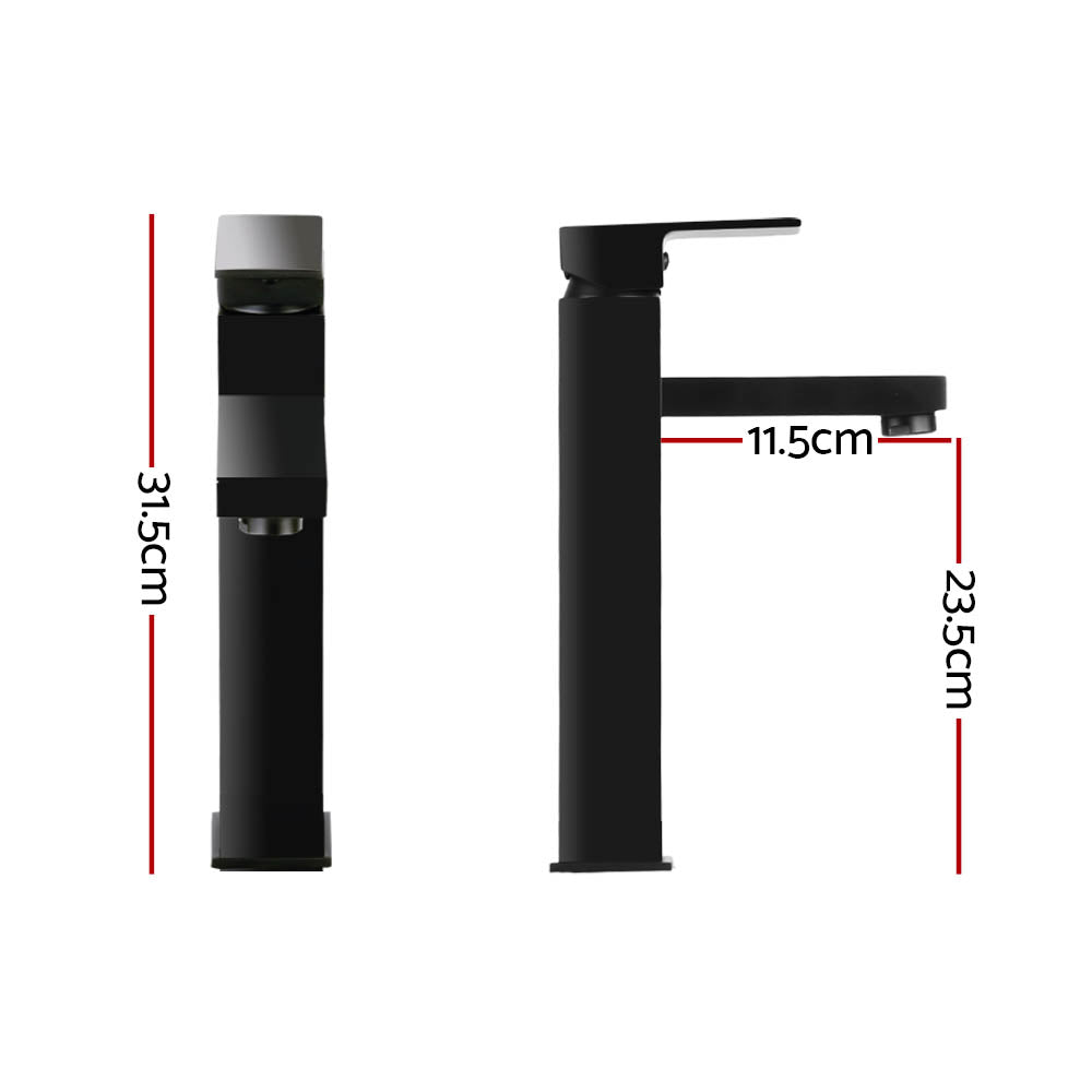 Cefito Tall Basin Mixer Tap Black Matte Finish