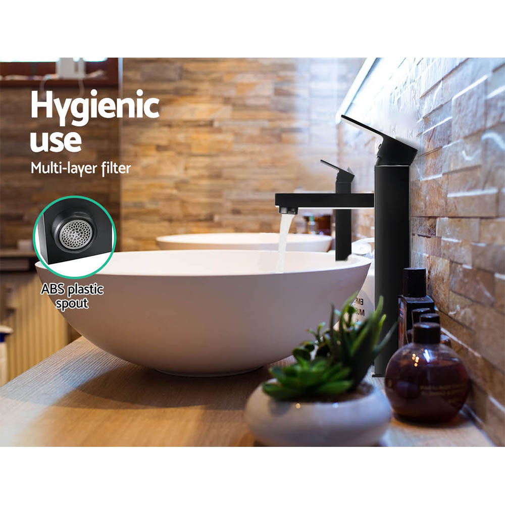 Cefito Tall Basin Mixer Tap Black Matte Finish