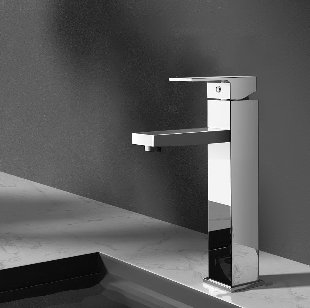 Cefito Tall Basin Mixer Tap Chrome Silver
