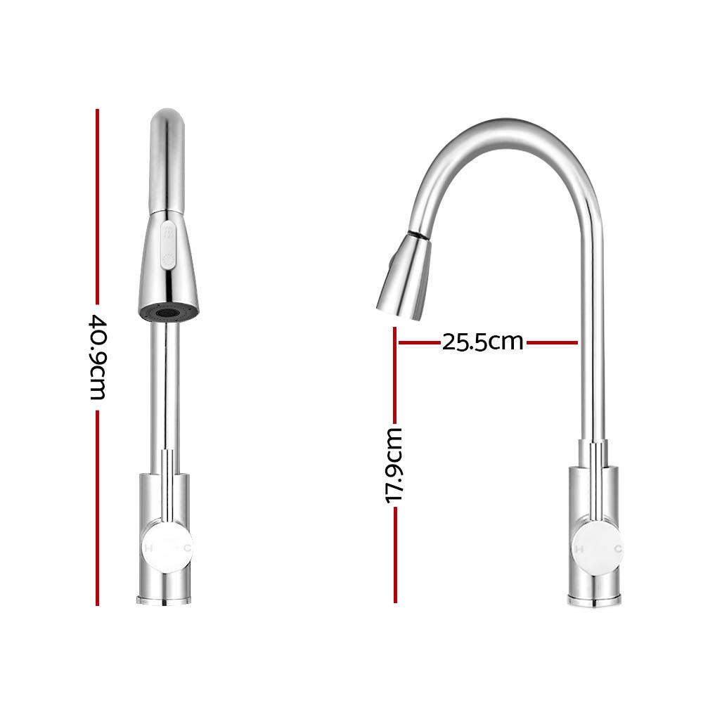 Cefito Pull Out Kitchen Mixer Tap 2 Mode Chrome