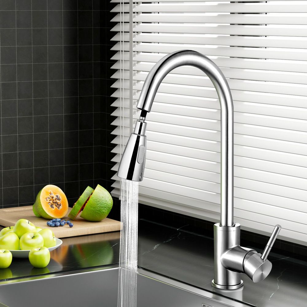 Cefito Pull Out Kitchen Mixer Tap 2 Mode Chrome