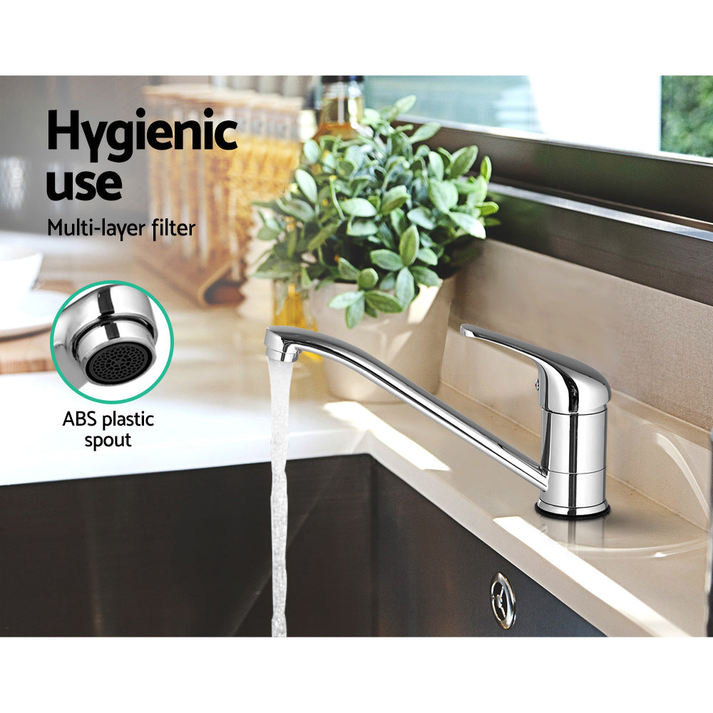 Cefito Kitchen Mixer Tap Long Spout Chrome Silver