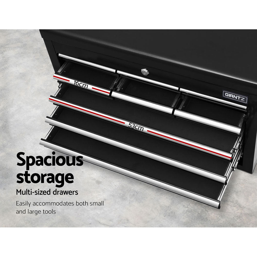 Giantz 10-Drawer Tool Chest Cabinet Black