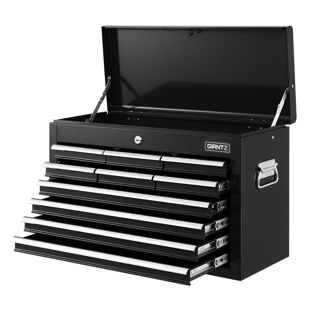 Giantz 10-Drawer Tool Chest Cabinet Black