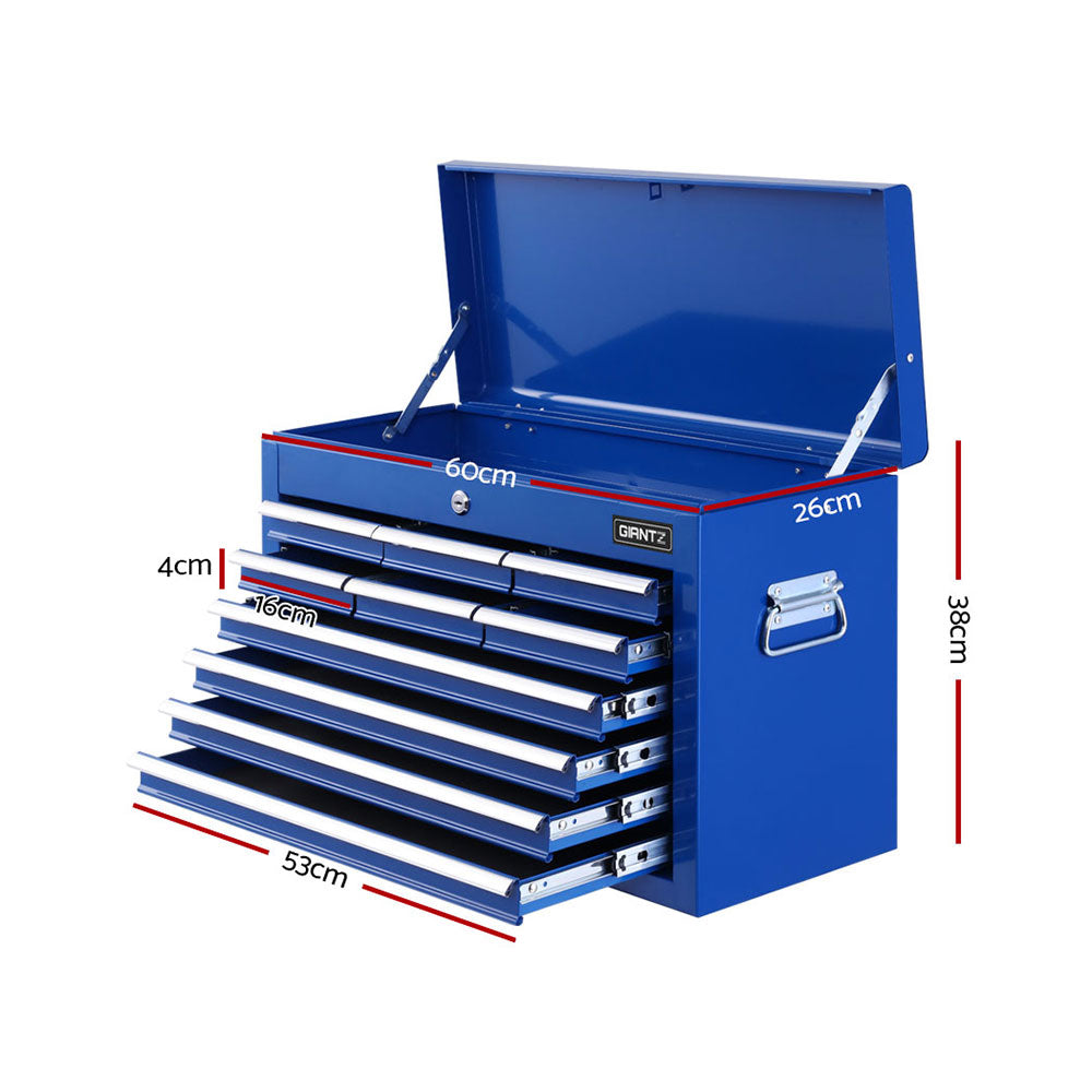 Giantz 10-Drawer Tool Box Cabinet Chest Blue