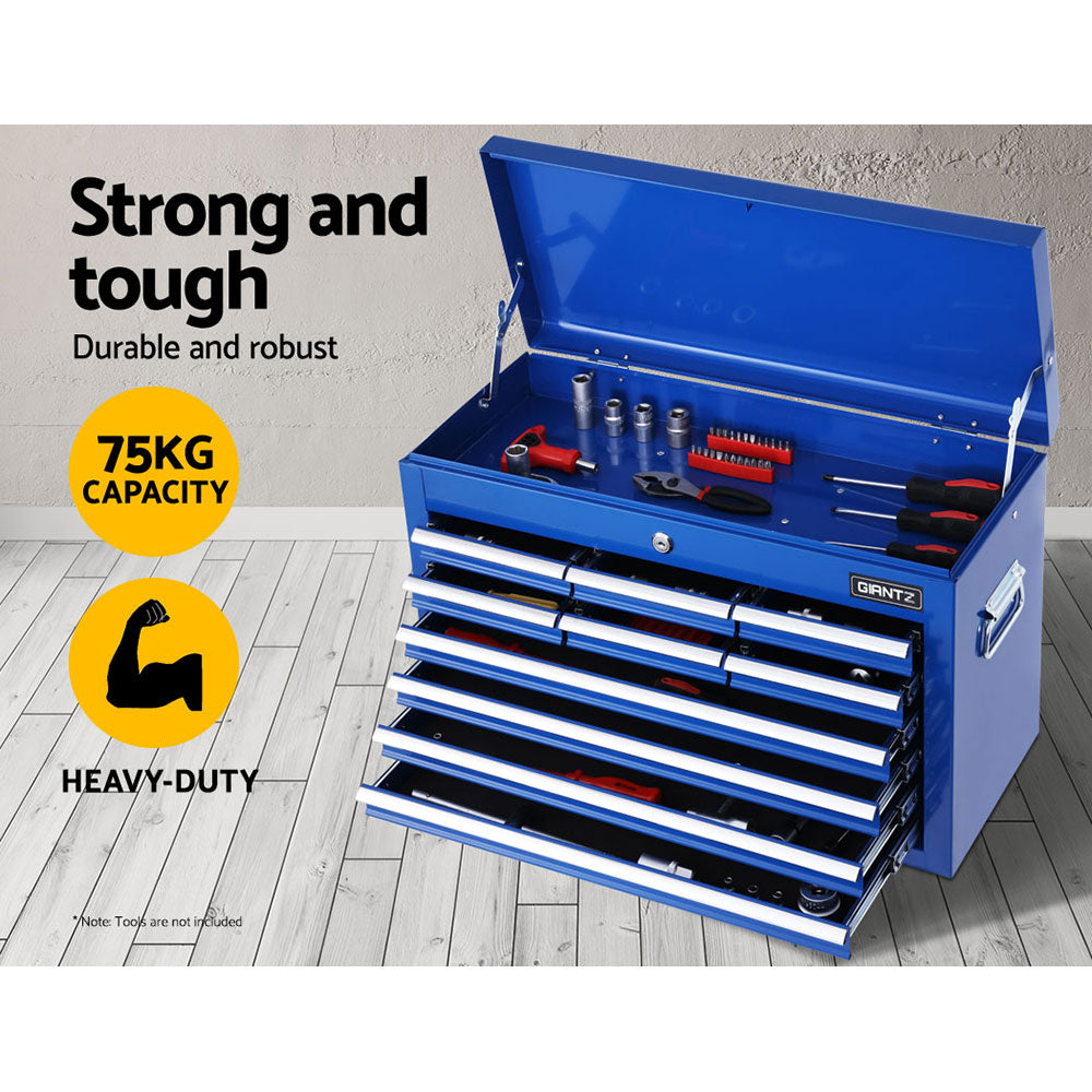 Giantz 10-Drawer Tool Box Cabinet Chest Blue