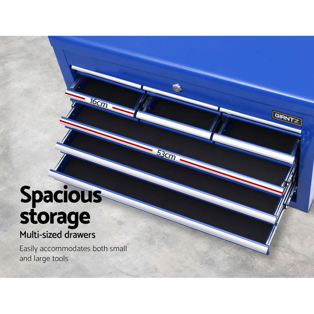 Giantz 10-Drawer Tool Box Cabinet Chest Blue