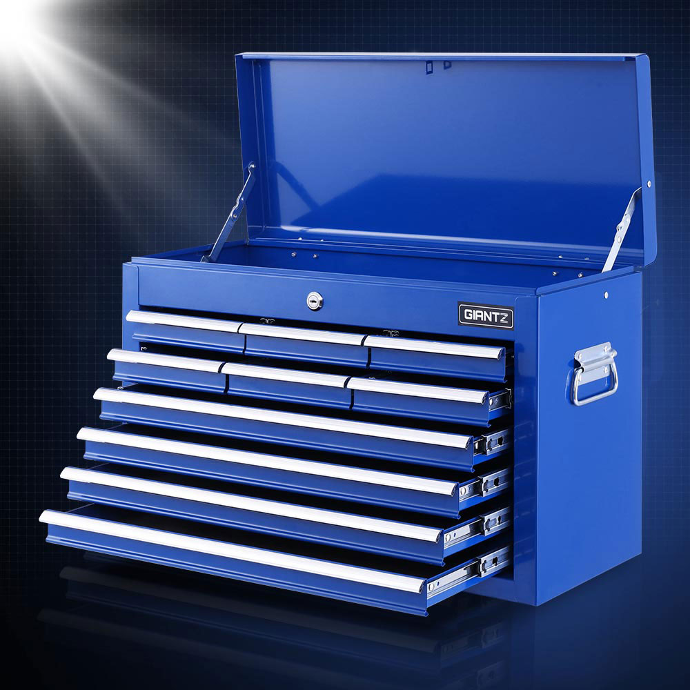Giantz 10-Drawer Tool Box Cabinet Chest Blue