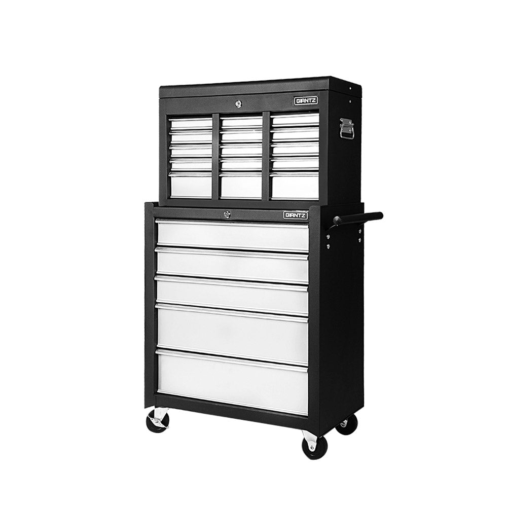 Giantz 14-Drawer Tool Box Cabinet Trolley Grey