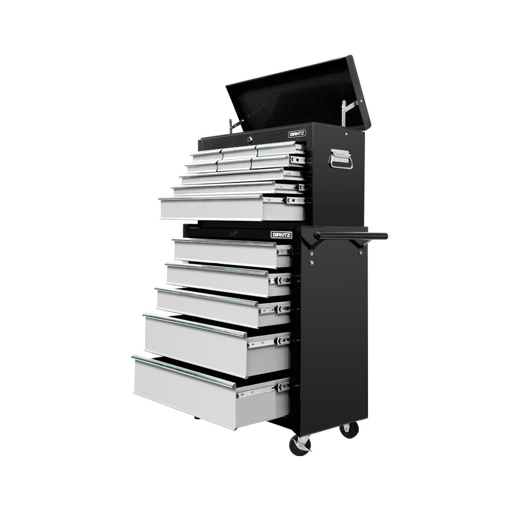 Giantz 14-Drawer Tool Box Cabinet Trolley Grey
