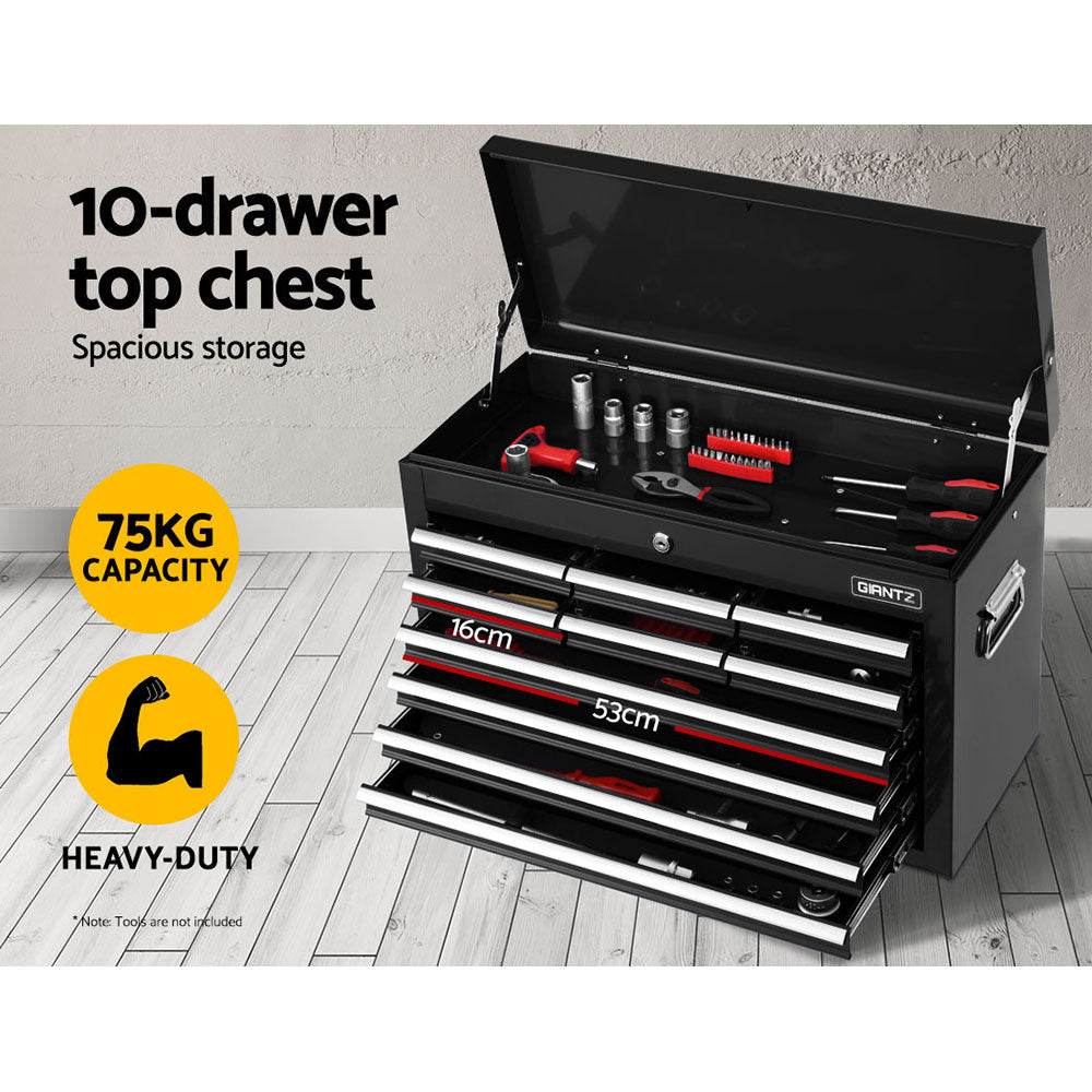 Giantz 17-Drawer Tool Trolley Chest Black