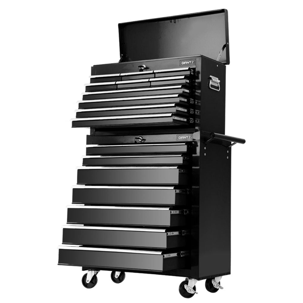 Giantz 17-Drawer Tool Trolley Chest Black
