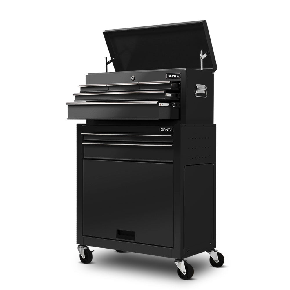 Giantz 7-Drawer Tool Trolley Cabinet Chest Black