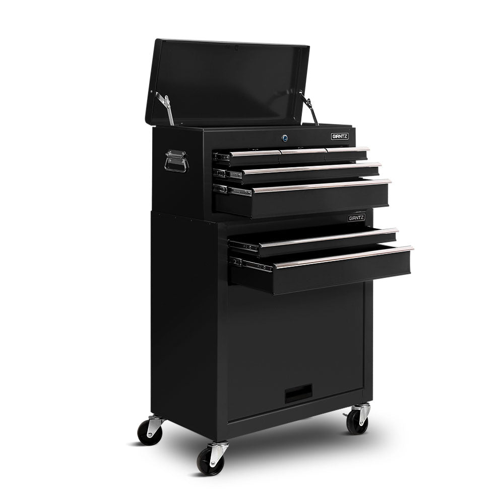 Giantz 7-Drawer Tool Trolley Cabinet Chest Black