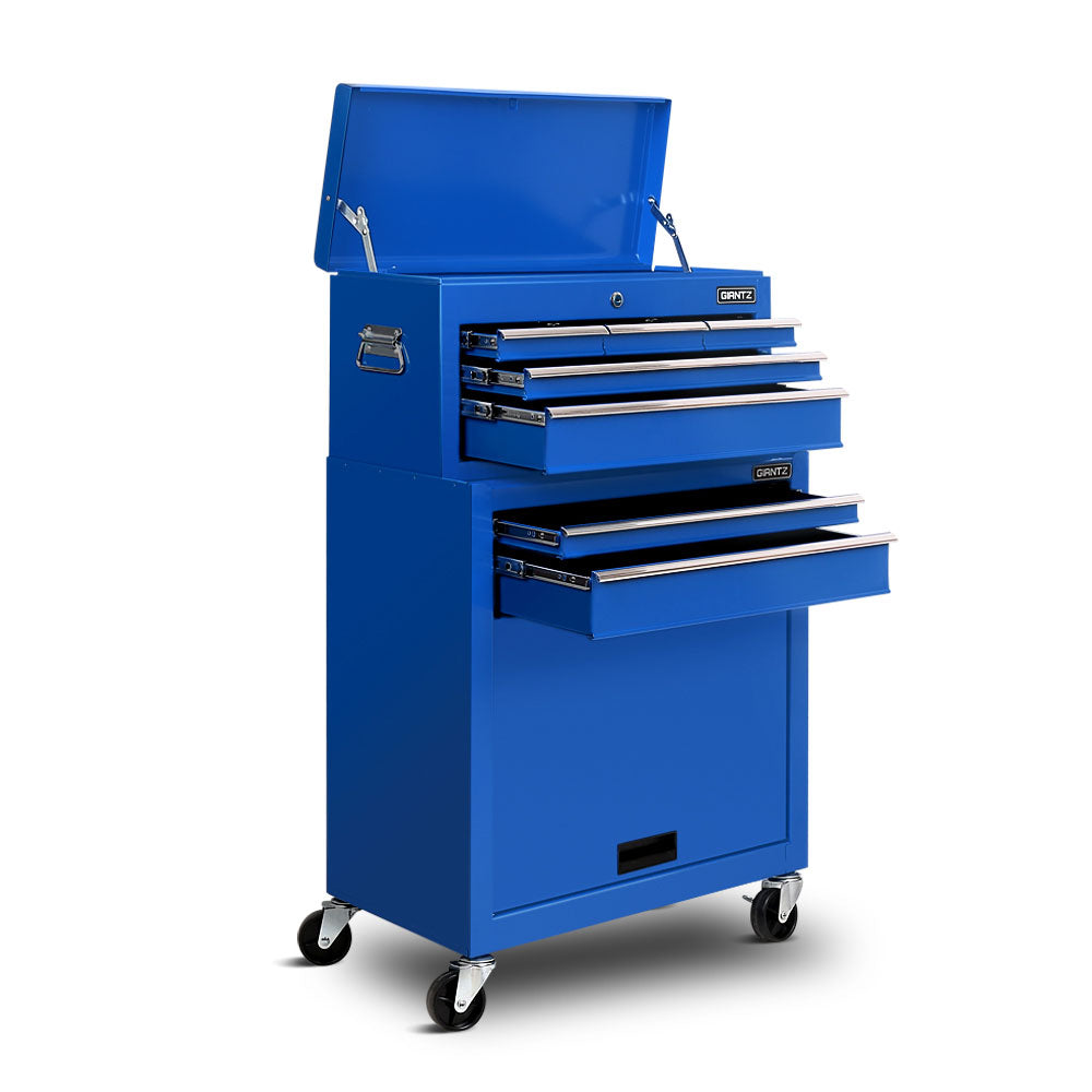 Giantz 7-Drawer Tool Box Cabinet Trolley Blue