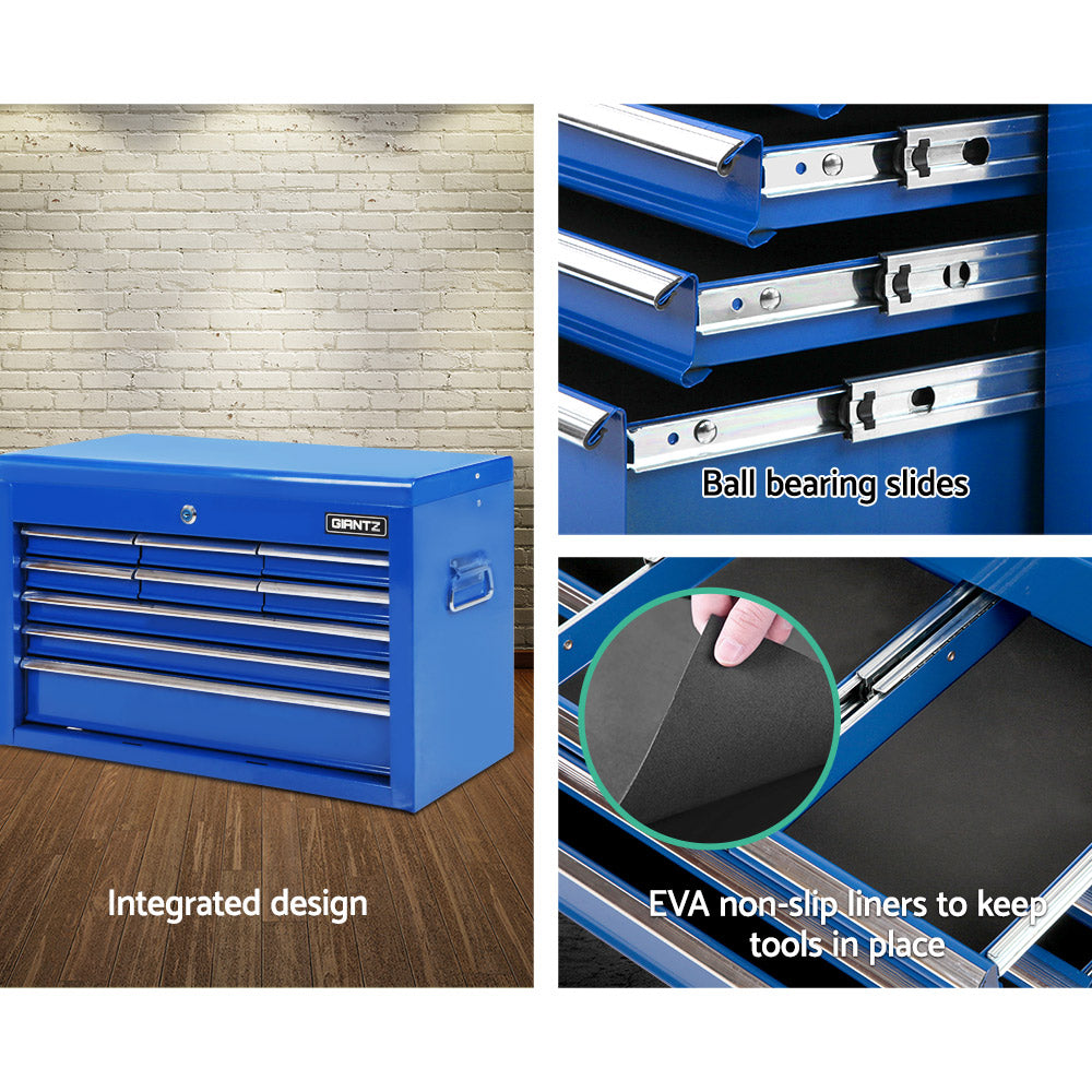 Giantz 9-Drawer Tool Box Cabinet Chest Blue