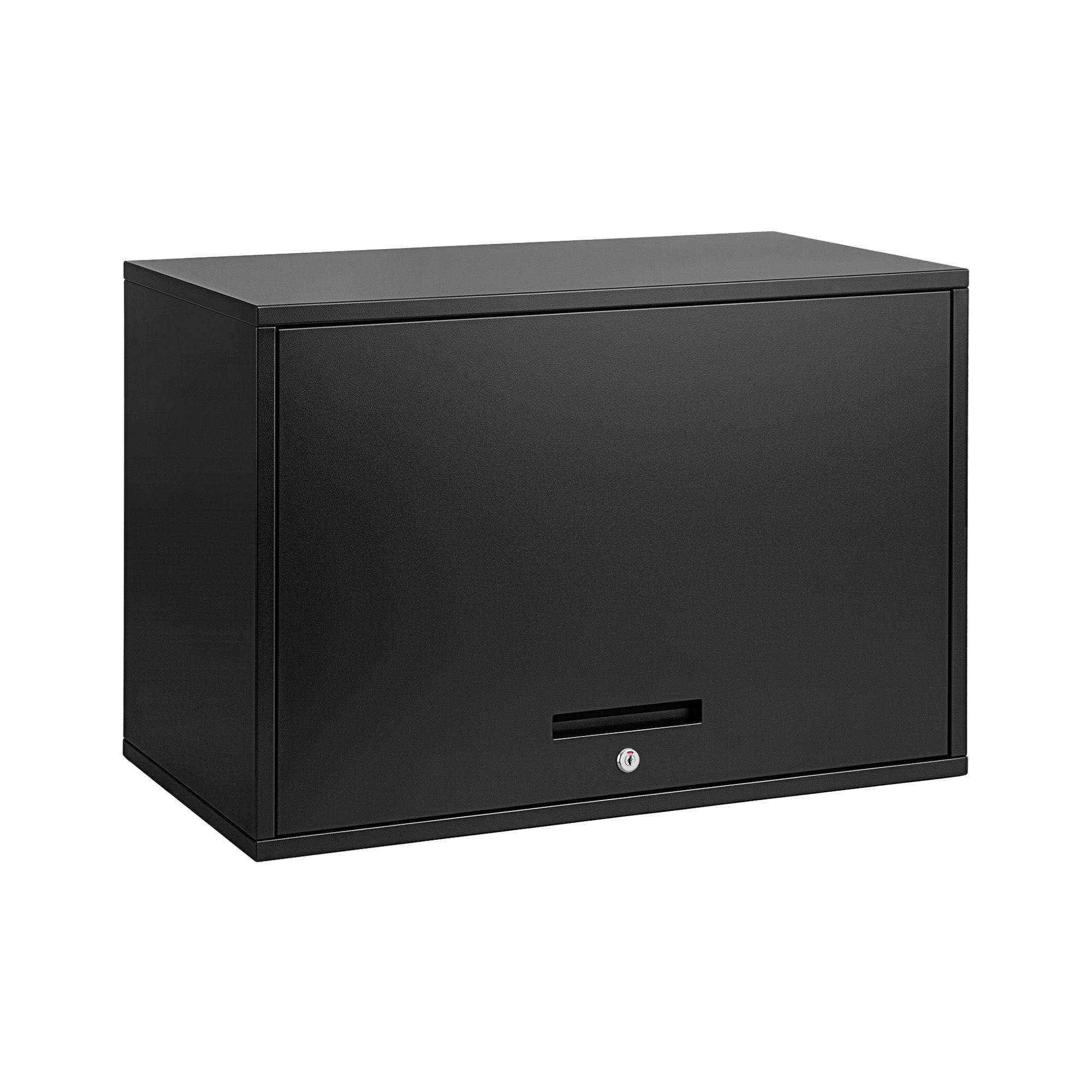 Giantz Wall Mount Steel Tool Cabinet Garage Storage Box Lockable Overhead Shelf Black