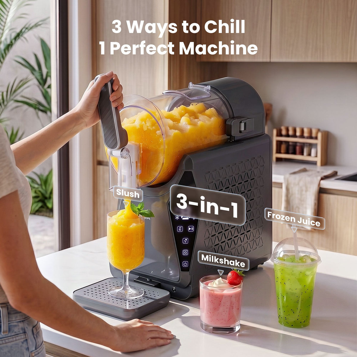 NORDA Slushie Machine 1.3L Frozen Drink and Ice Cream Maker
