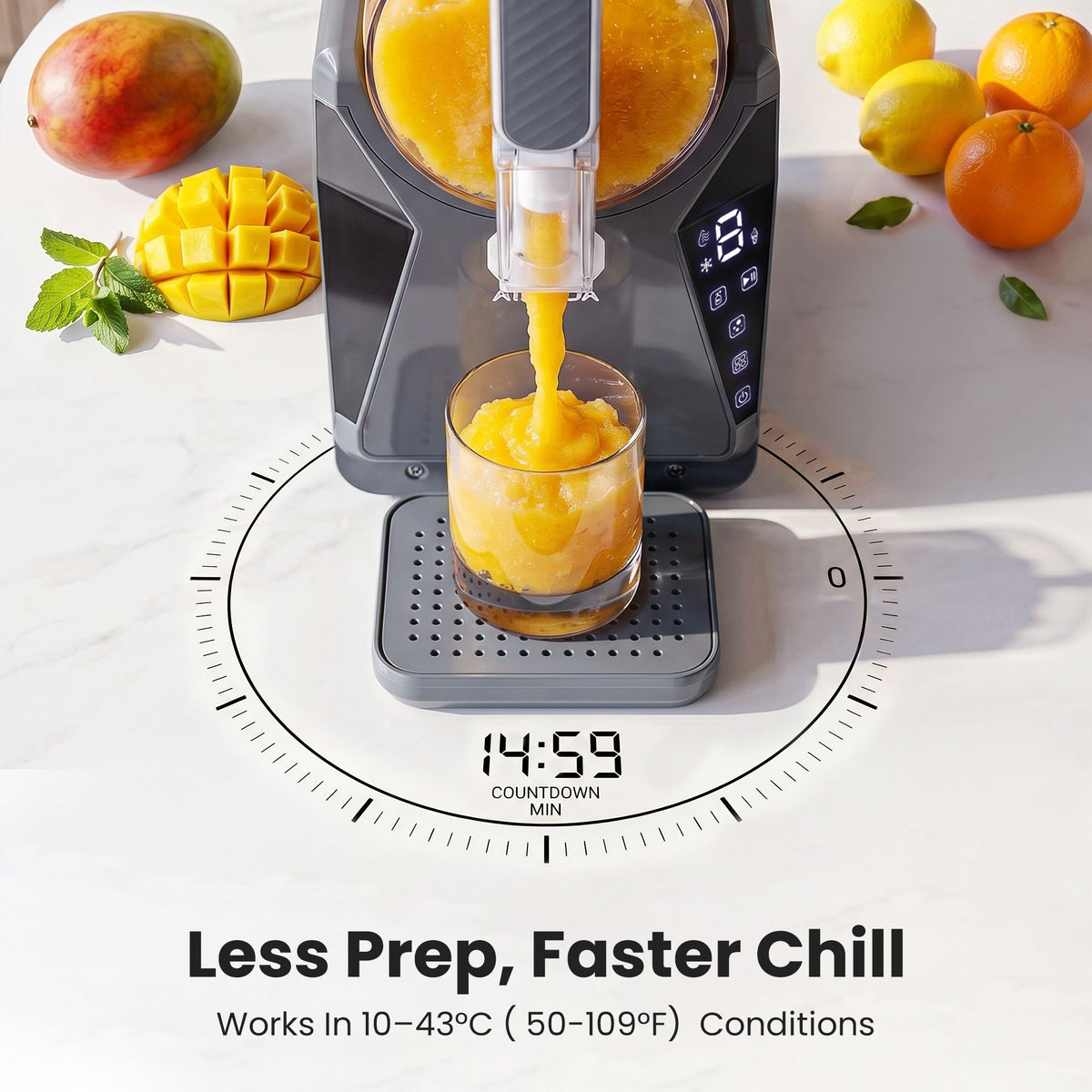 NORDA Slushie Machine 1.3L Frozen Drink and Ice Cream Maker