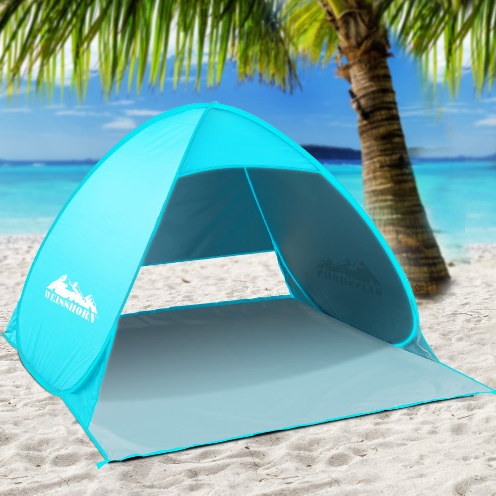 Weisshorn 3-Person Pop-Up Tent UV Water Resistant Blue