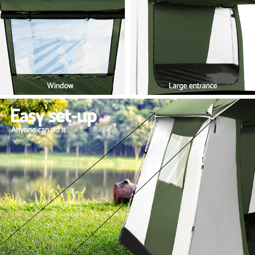 Weisshorn 6-Person Dome Camping Tent Green/White