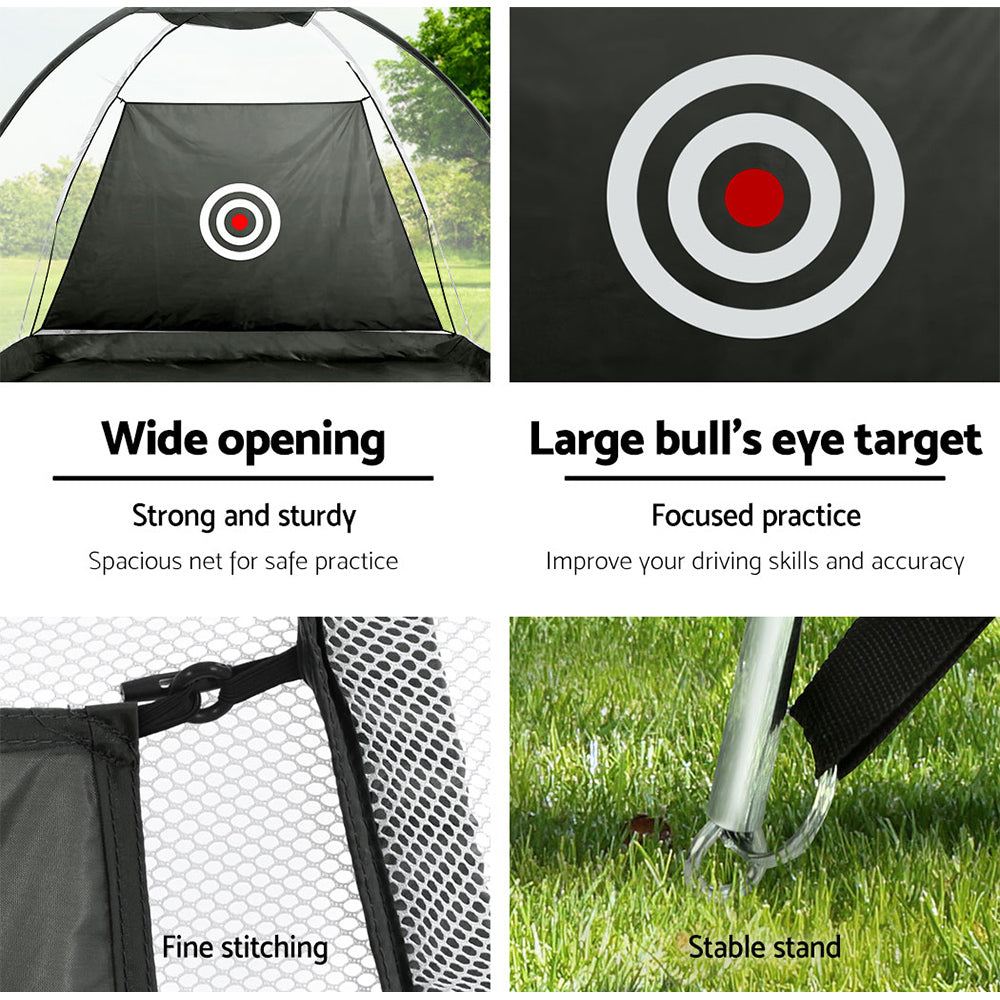 Everfit 3M Golf Practice Net Portable Training Target Black
