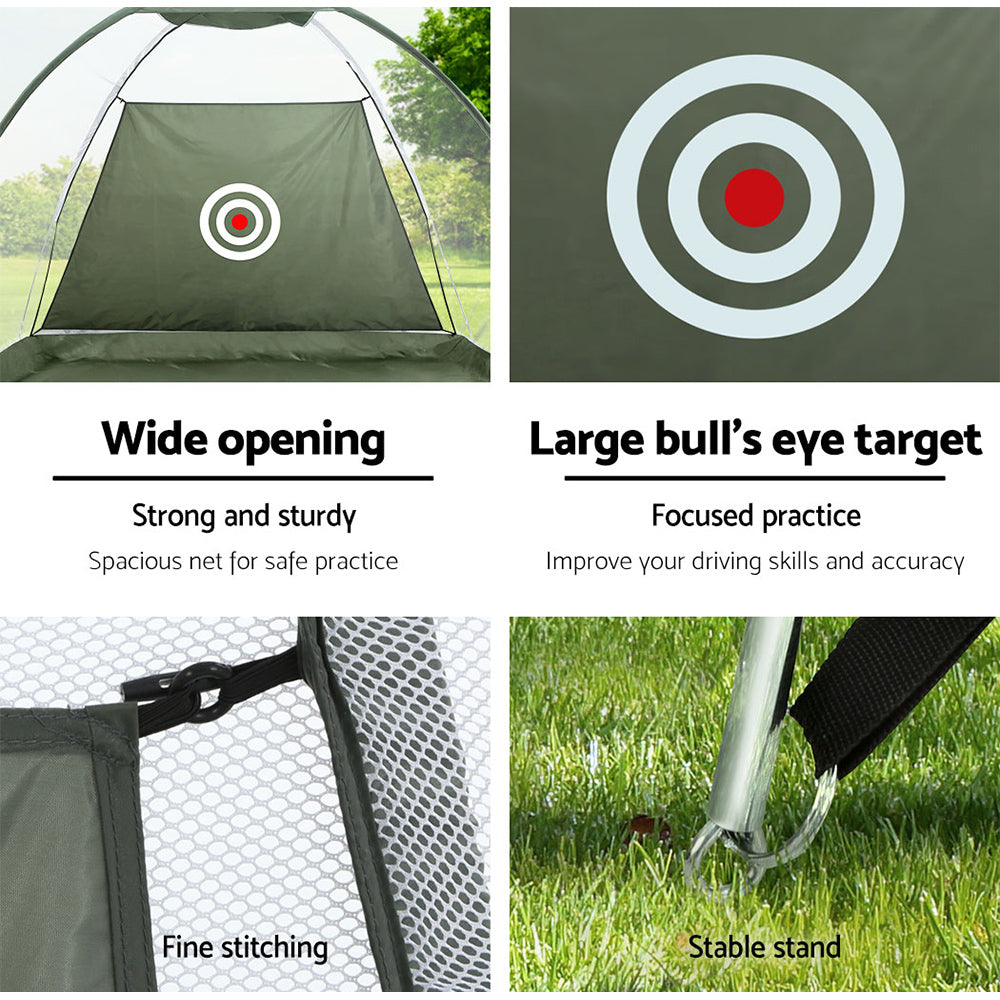 Everfit 3M Golf Practice Net Portable Training Tent Green