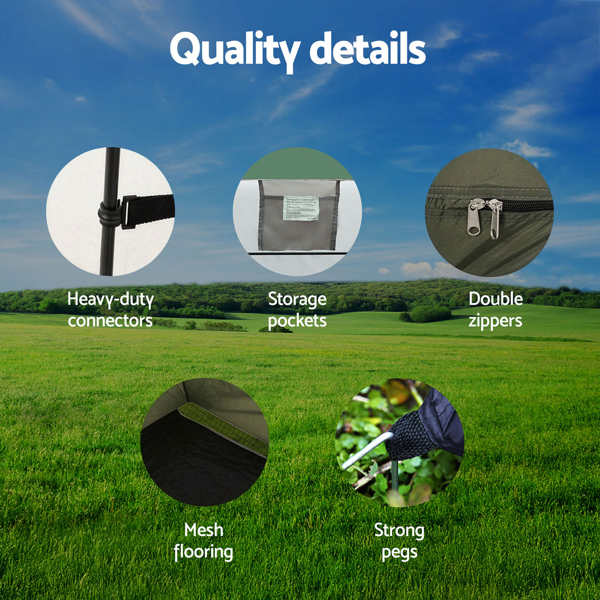 Weisshorn 20L Portable Camping Toilet and Shower Tent Set
