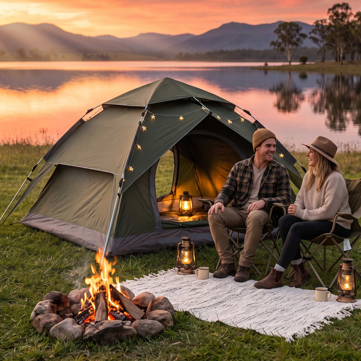 Weisshorn 2 Person Pop Up Camping Tent Water Repellent