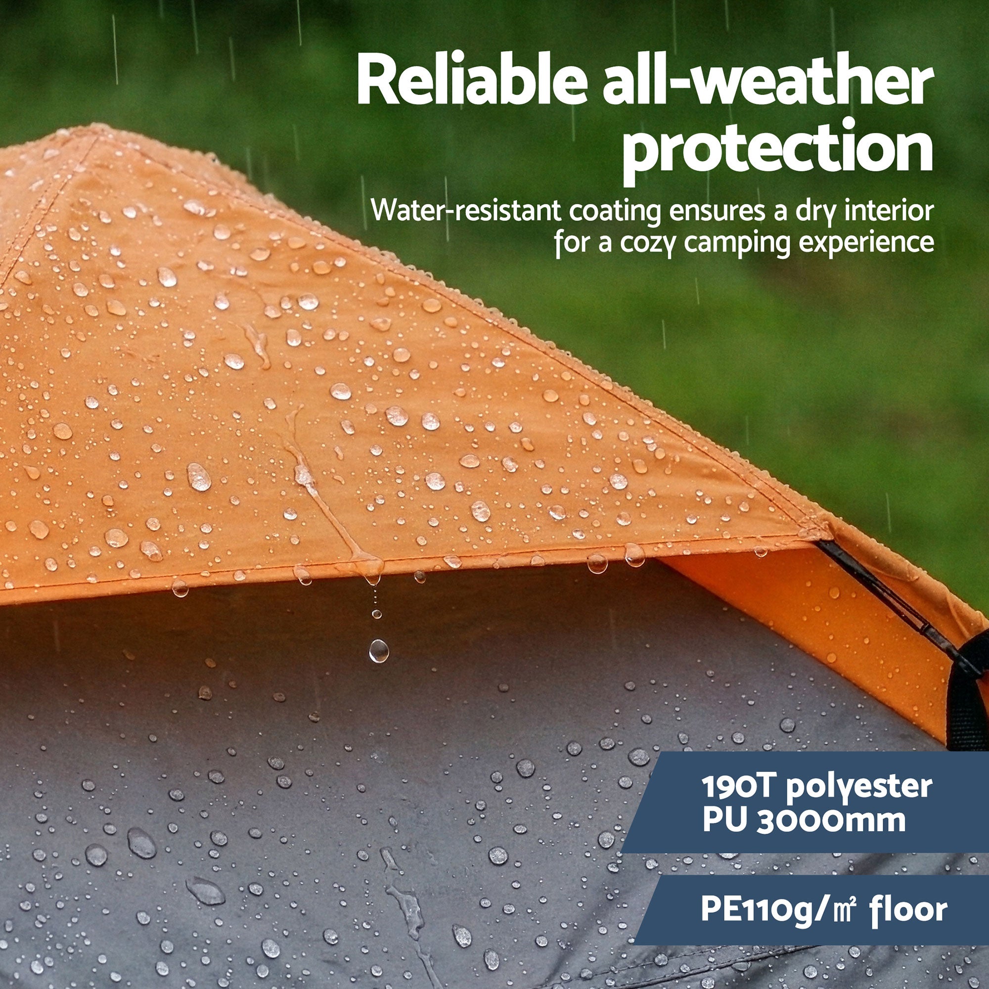 Weisshorn 2 Person Instant Pop Up Camping Tent Automatic Waterproof Hiking Beach