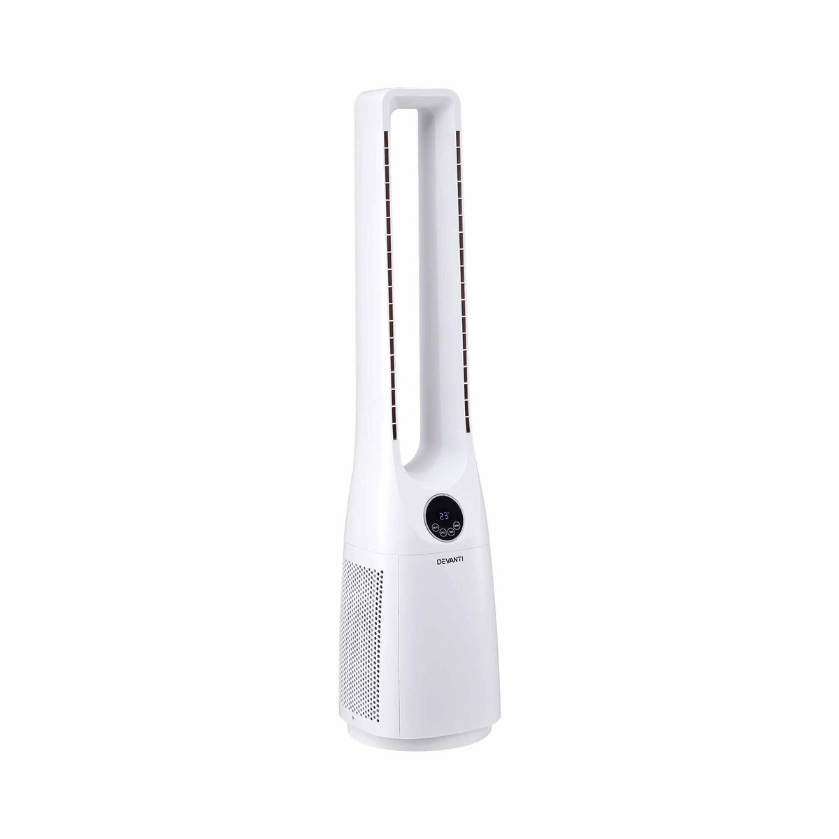 Devanti Bladeless Tower Fan 100cm 2-in-1 Cooling Airflow Purifying Remote