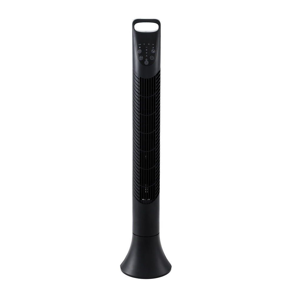 Devanti 91cm Tower Fan Oscillating 3 Speeds Remote Black